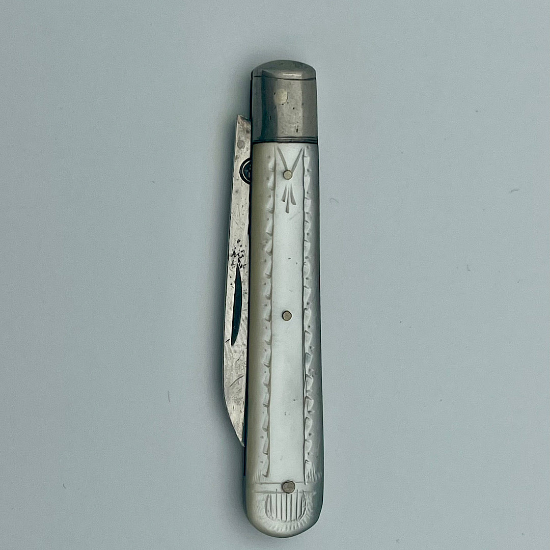 Sterling Silver & Mother of Pearl Pocket Knife