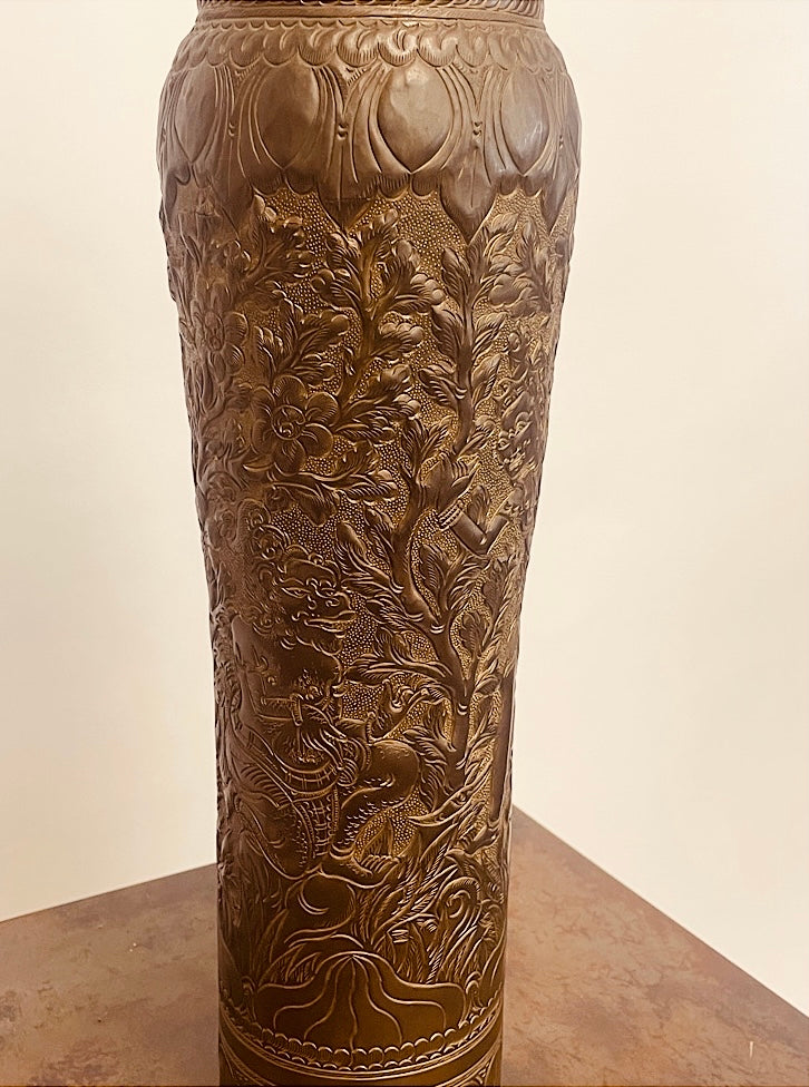 collectable carved trench art artillery shell